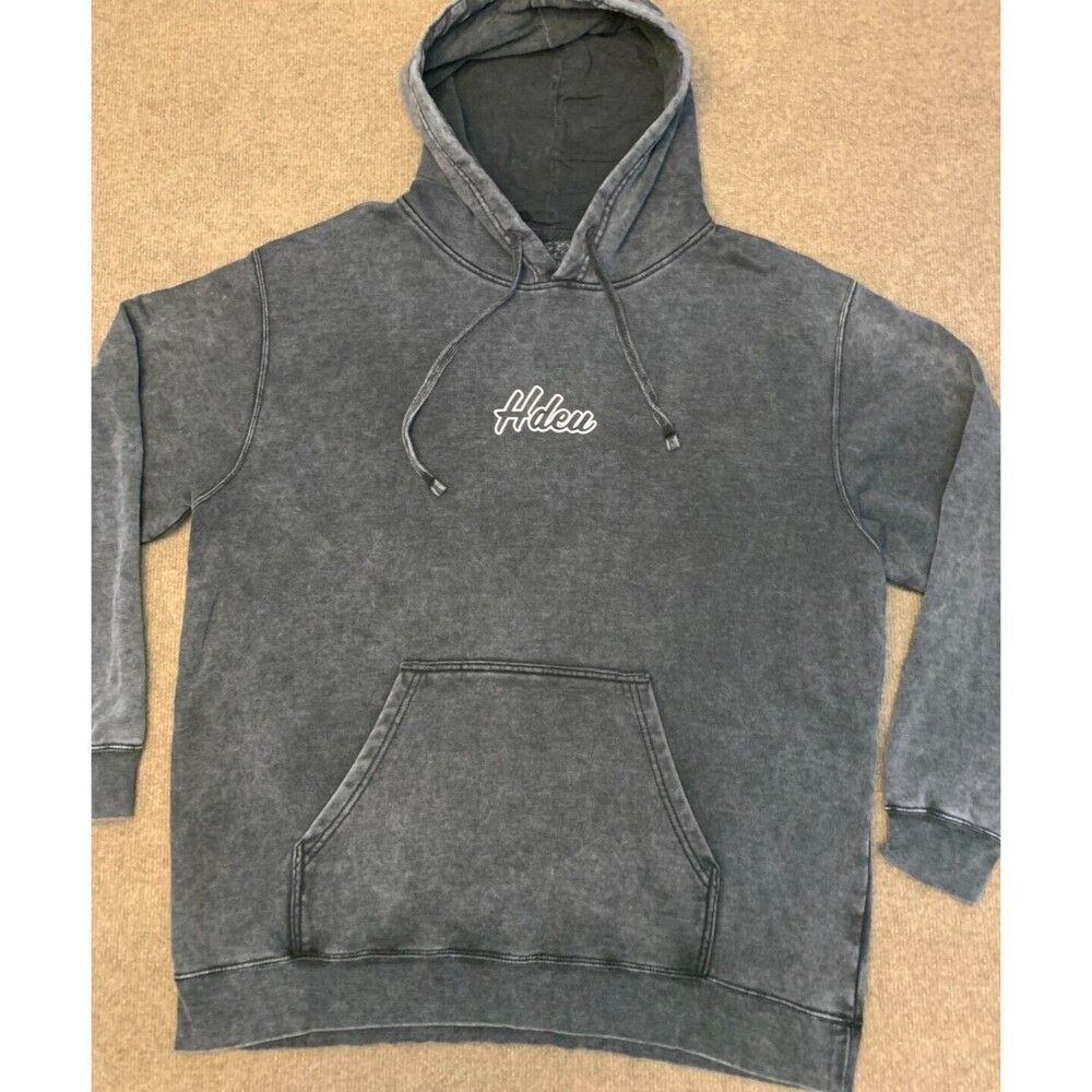 HDEU Chase Rice Hoodie Mens XL Long Sleeve Brushed Black Relaxed Pullover